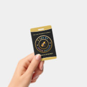 Covidワク得チンビジネスロゴバッジ バッジ (手持ち)