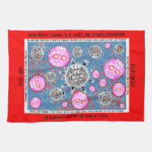 COVID大切を覚えている キッチンタオル (横)