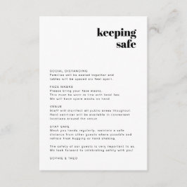 Covid安全指針 |モダンレトロ結婚ズ エンクロージャーカード