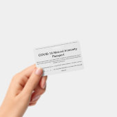 COVID自然免疫パスポートIDのバッジ バッジ (手持ち)