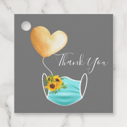 Covid顔マスク&フラワーズサンキュー フェイバータグ (正面)