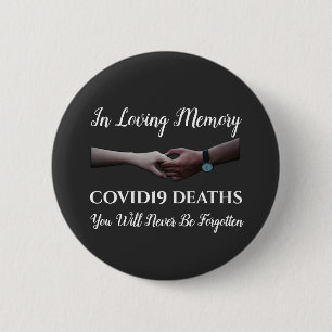 『COVID19死の愛の記憶』の中で、黒人 缶バッジ