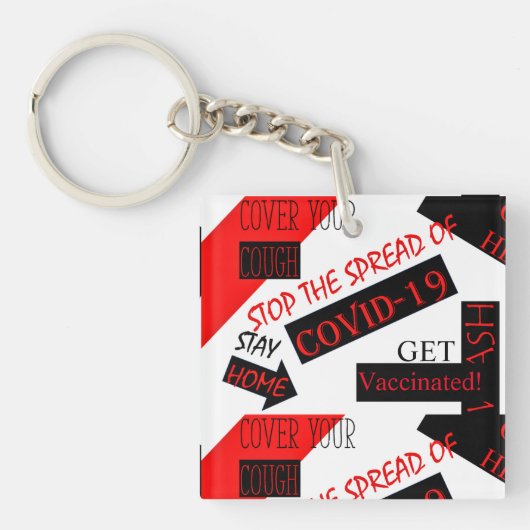 COVID19 キーホルダー (正面)