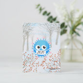 covid19 2020ウイルスクリスマス装飾 ポストカード (スタンド正面)