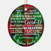 covid19 2021ワクチン接種ホームスクールの年 セラミックオーナメント (左)