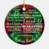 covid19 2021ワクチン接種ホームスクールの年 セラミックオーナメント (裏面)