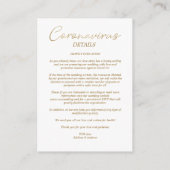 Covid19 Details Custom Lilac Elegant Garland エンクロージャーカード (裏面)