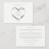 Covid19 Details Sophisticated Pink Chic Heart エンクロージャーカード (正面/裏面)