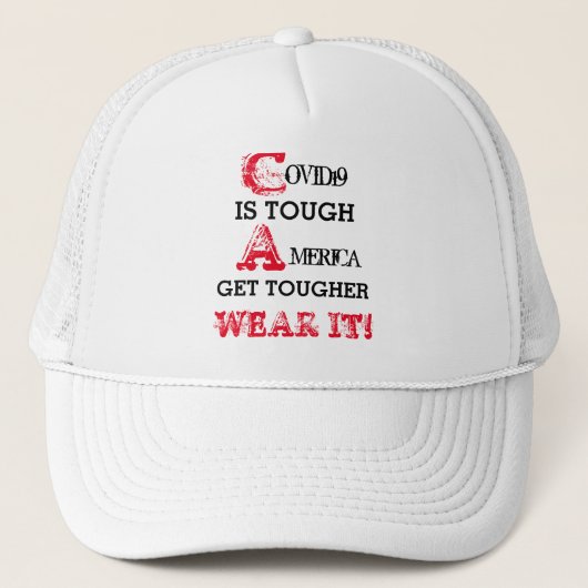 COVID19 TRUCKER HAT キャップ (正面)
