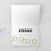 COVID 19と一緒に強力なサンキューカード カード (内部)