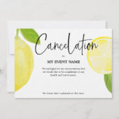 COVID-19によるイベント中止 招待状 (正面)