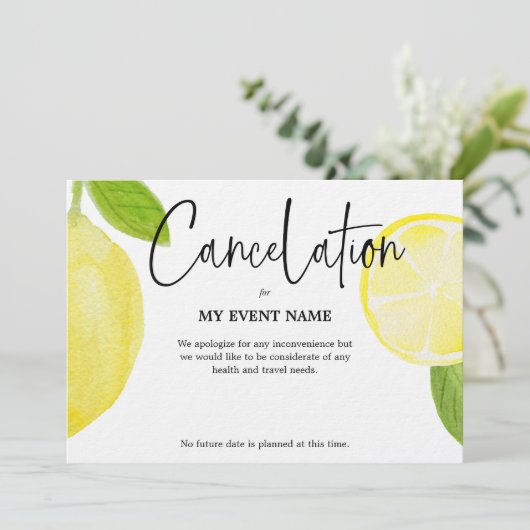 COVID-19によるイベント中止 招待状 (スタンド正面)