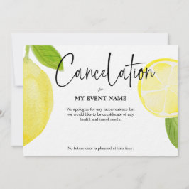 COVID-19によるイベント中止 招待状