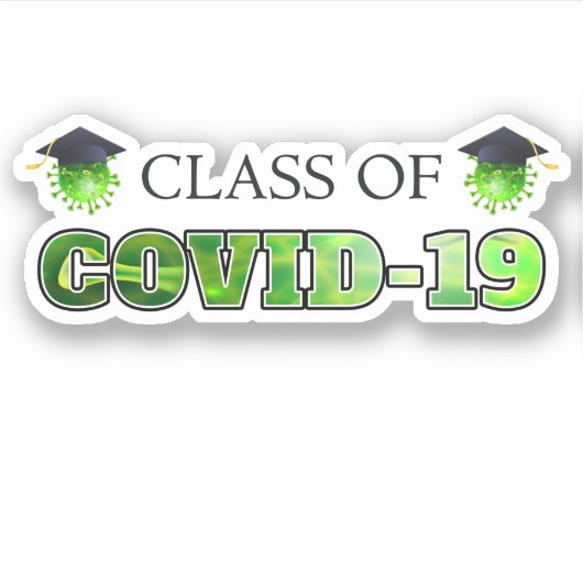 COVID-19のクラス シール (正面)