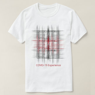 COVID-19の経験,パンデミック,死,赤と黒 Tシャツ
