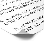 Covid-19アドバイス ポスター (角)