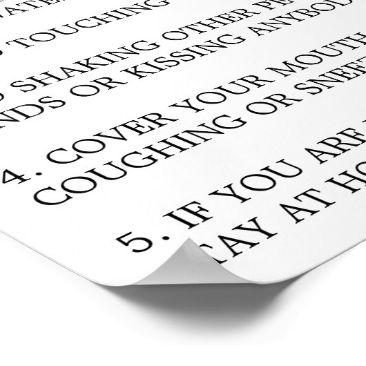 Covid-19アドバイス ポスター (角)