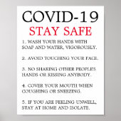 Covid-19アドバイス ポスター (正面)