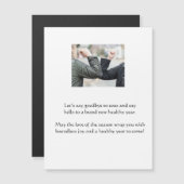 Covid 19エルボバンプホリデーグリーティングカード (正面/裏面)