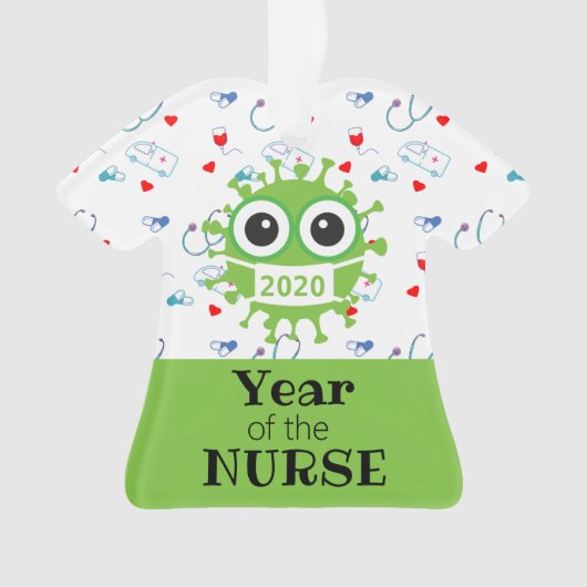 Covid -19オーナメント-ナースオーナメント オーナメント (正面)