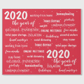 COVID 19クリスマス2020記念 ラッピングペーパー (フラット)