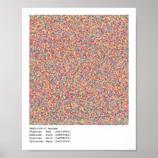 COVID-19ゲノム ポスター (正面)