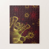 Covid-19コロナウイルスが医療用として広がる ジグソーパズル (縦)