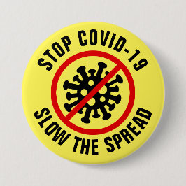 Covid 19コロナウイルスストップの拡張を遅くする 缶バッジ