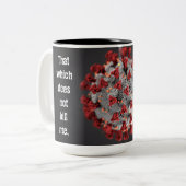 Covid-19コーヒーマグ。15オズ。2トーン。 ツートーンマグカップ (正面左)