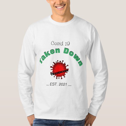 Covid 19ダウン tシャツ (正面)