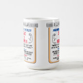 Covid 19ファイター感動的コーヒーマグ コーヒーマグカップ (中央)