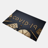 Covid-19フロアマット ドアマット (アングル)