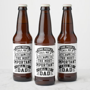 COVID 19フロントライナーギフト何人かの人々は私に呼び出す ビールラベル