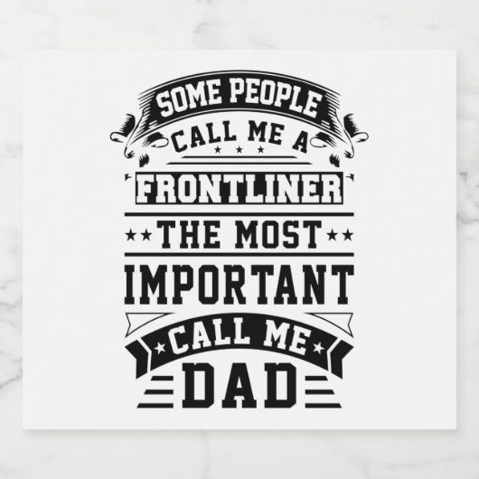 COVID 19フロントライナーギフト何人かの人々は私に呼び出す ビールラベル (シングルラベル)