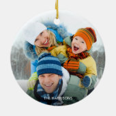 COVID-19ベビーCOVID Outside 2020写真 セラミックオーナメント (裏面)