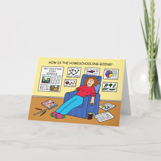 Covid 19ホームスクール漫画 カード (正面)