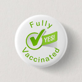 Covid 19ボタンに完全ワクチン接種 缶バッジ