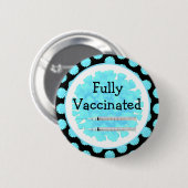 Covid-19ボタンに完全ワクチン接種 缶バッジ (正面&裏面)
