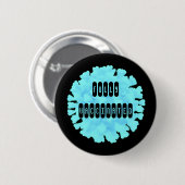 Covid 19ボタンに完全ワクチン接種 缶バッジ (正面&裏面)