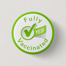 Covid 19ボタンに完全ワクチン接種 缶バッジ