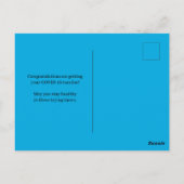 Covid 19ワクチン接種おめでとうございます ポストカード (裏面)