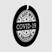 COVID-19ワクチン接種済み オーナメント (正面)