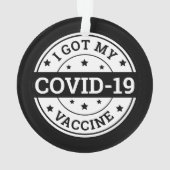 COVID-19ワクチン接種済み オーナメント (裏面)