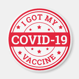 COVID-19ワクチン接種済み マグネット