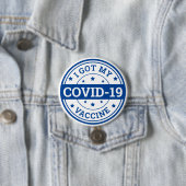 COVID-19ワクチン接種済み 缶バッジ (インサイチュ)