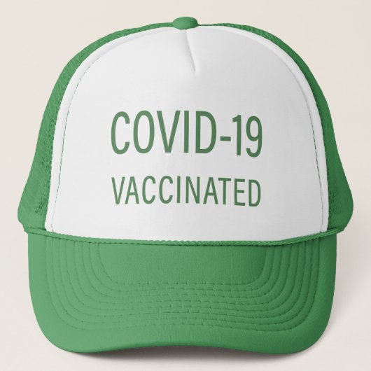 Covid-19予防接種トラック輸送機の帽子 キャップ (正面)
