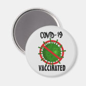 Covid-19予防接種マグネット マグネット (正面/裏面)