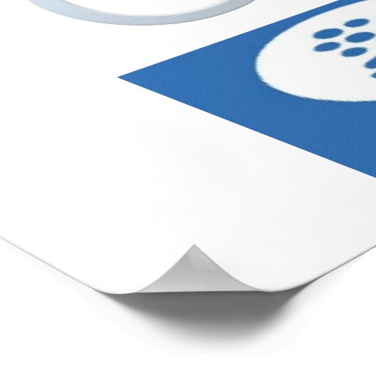 Covid 19体育館オープンサインのポスターマット ポスター (角)