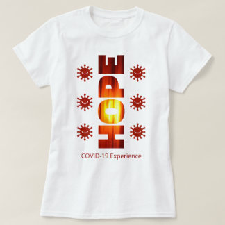 COVID-19体験 - 希望の夕焼け、笑うウイルス Tシャツ