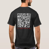 COVID-19体験 – 希望の日の入り、ウイルスが微笑む Tシャツ (裏面)